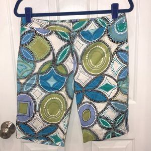 Women’s size 6 patterned long shorts